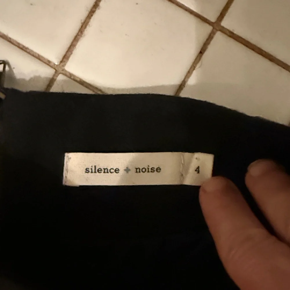 Silence‎ + Noise wool blend Black Studded Mini Skirt- worn twice
